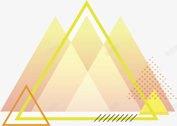 创意三角形png免抠素材_新图网 https://ixintu.com 三角形 促销 几何图 图案 打折 渐变图形 炫彩 装饰