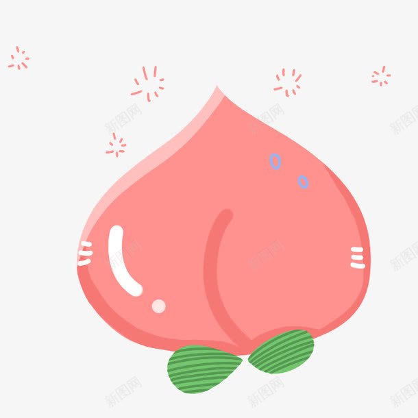 桃子png免抠素材_新图网 https://ixintu.com 桃子 水果 白桃 美食