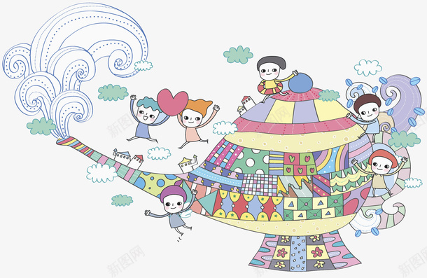 创意神灯png免抠素材_新图网 https://ixintu.com 创意 学生 孩子 水壶 爱心 神灯 花纹 装饰 许愿神灯