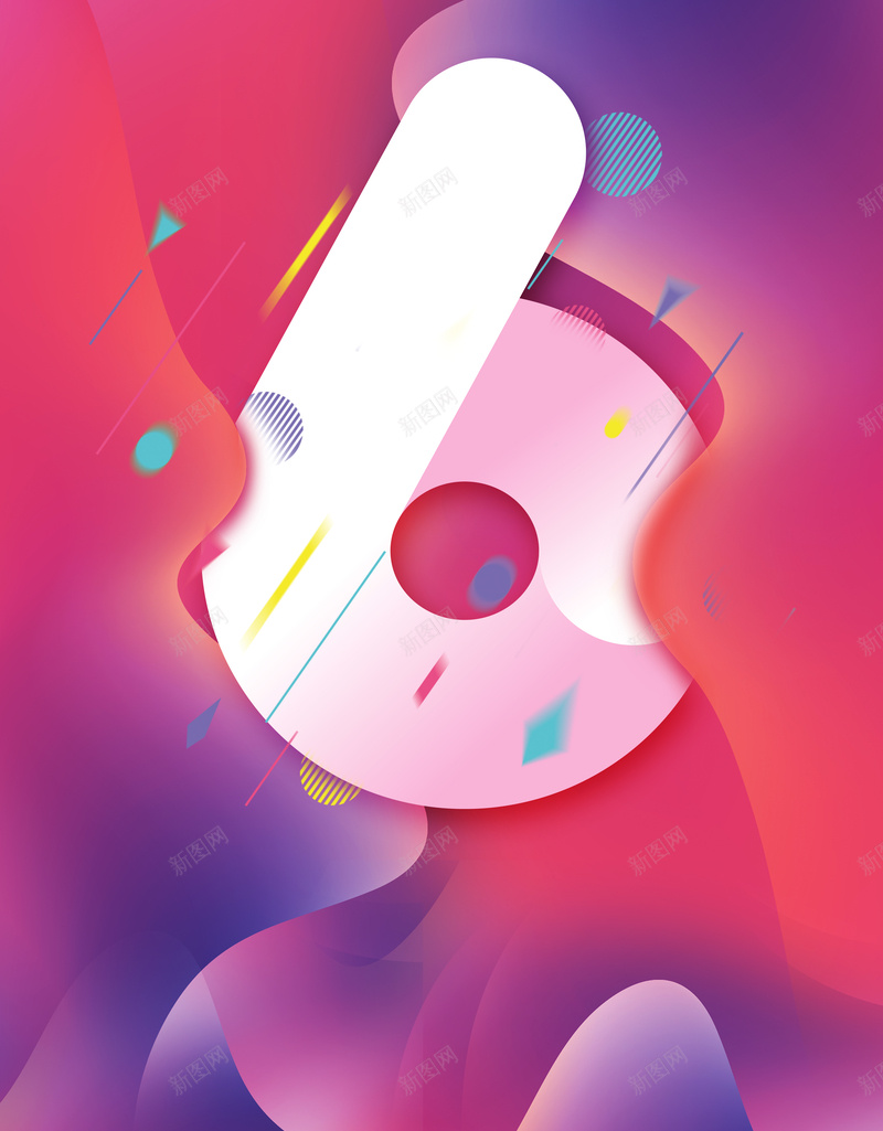 彩色渐变周年庆海报psd设计背景_新图网 https://ixintu.com 6周年庆 优惠 促销 倒计时6天 周年庆典 店庆 感恩回馈 活动 流体 流体液态背景 渐变
