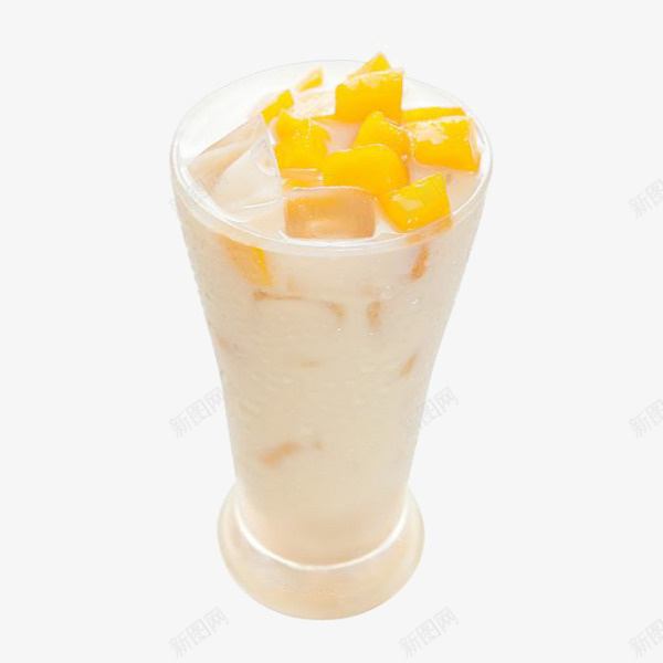 一杯双皮奶芒果png免抠素材_新图网 https://ixintu.com 双皮奶 水果双皮奶 芒果双皮奶 芒果味双皮奶 黄色双皮奶 黄色芒果奶