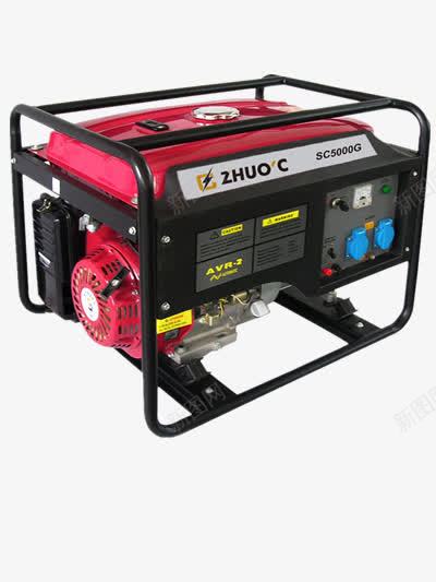 红色发电机png免抠素材_新图网 https://ixintu.com 发电机 家居 电器