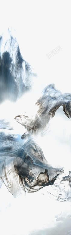 中国风山水画png免抠素材_新图网 https://ixintu.com 中国风 山峰 山水画 水墨画 背景装饰