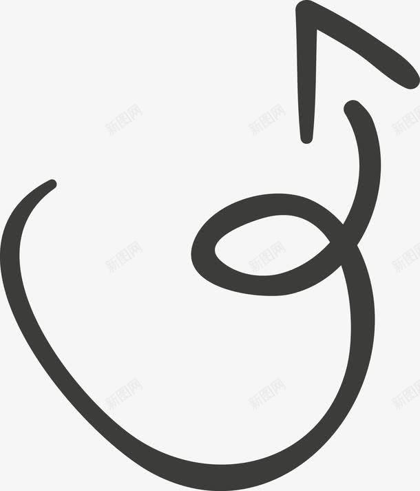 旋转弯曲手绘箭头图图标png_新图网 https://ixintu.com 光标 弧形箭头 弯曲箭头 手绘 拐弯箭头 方向 旋转箭头 标记 矢量箭头 箭头 素描箭头 绘图