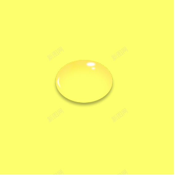 PS绘制小水滴psd免抠素材_新图网 https://ixintu.com 小水滴 水 真实 黄色