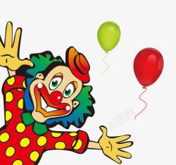 愚人节欢乐小丑气球素材