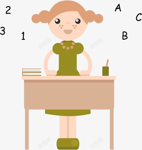 课桌前立起的学生png免抠素材_新图网 https://ixintu.com 上课 专心 听 听讲 听讲座 听课 学习 学生 学生听课 认真 课堂 课桌 课桌卡通 起立