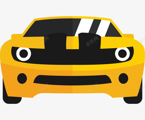 com 动画动漫 卡通 手绘 玩具车包装设计 赛车 赛车app设计 车辆 黄色