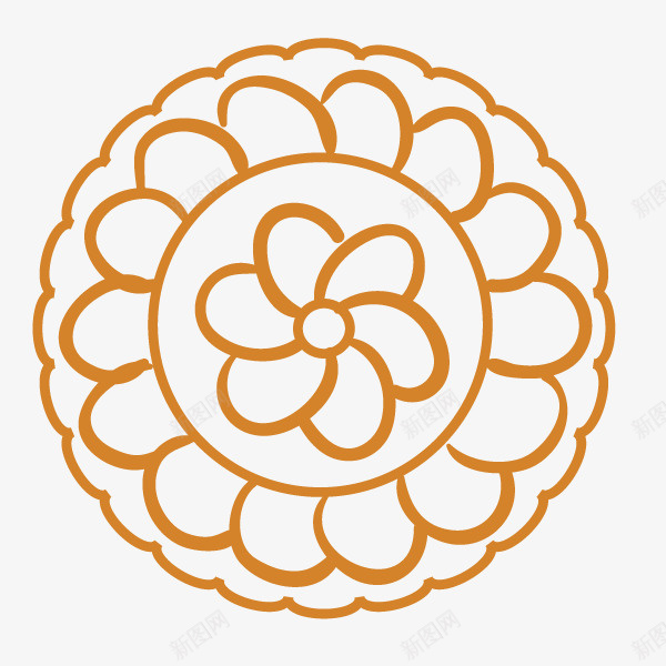 中秋节月饼花纹png免抠素材_新图网 https://ixintu.com 中秋节 月饼 甜点 简笔画 美味的 花朵 花纹设计