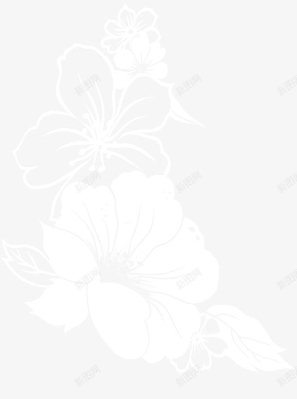 白色简约花纹招聘海报png免抠素材_新图网 https://ixintu.com 招聘 海报 白色 简约 花纹