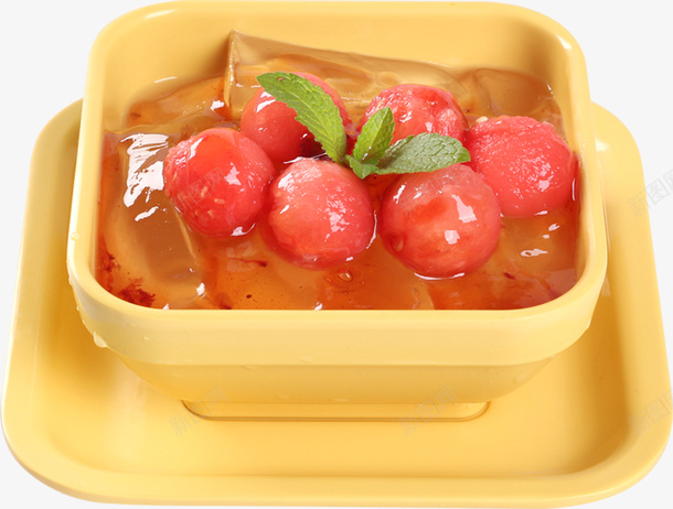 水晶凉粉png免抠素材_新图网 https://ixintu.com 产品实物 水果 红色 透明