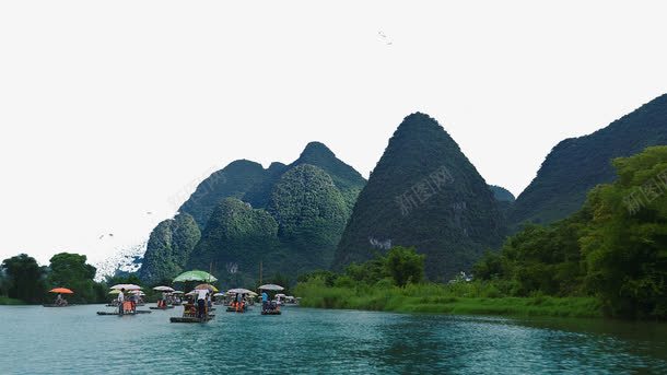 桂林山水甲天下二png免抠素材_新图网 https://ixintu.com 名胜古迹 旅游风景 著名建筑