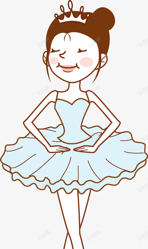 卡通跳舞的女孩图png免抠素材_新图网 https://ixintu.com 可爱 女孩 女生 水彩 皇冠 舞者 舞蹈 舞蹈跳舞培训班招生 跳舞 跳舞姿势