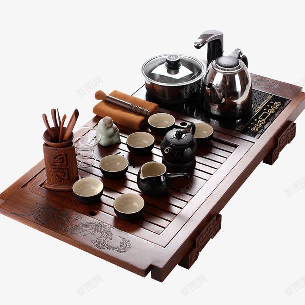茶具套装特价紫砂功夫茶具整套冰png免抠素材_新图网 https://ixintu.com 产品实物 客厅茶具 煮茶茶具 电热炉实木茶盘茶台 茶具