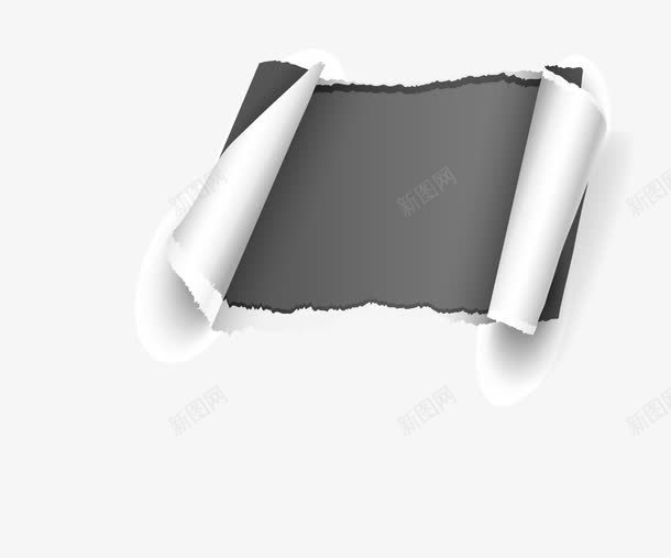 破裂的纸png免抠素材_新图网 https://ixintu.com 撕开 撕扯 撕碎 破损 破裂 破裂的纸 裂开
