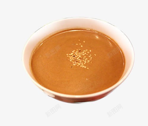 碗中的芝麻酱png免抠素材_新图网 https://ixintu.com 健康食品 火锅必备 芝麻酱 调料 麻汁