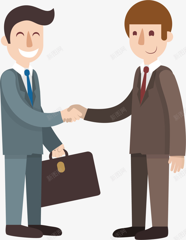 握手元素矢量图ai免抠素材_新图网 https://ixintu.com png 元素 初次见面的 卡通 商谈 拜访客户 握手言和 男士 矢量图