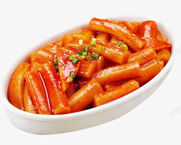 一盘辣酱炒年糕png免抠素材_新图网 https://ixintu.com 年糕美食海报 炒菜海报 特色年糕炒菜 芝士年糕 辣酱炒菜 韩式美食海报