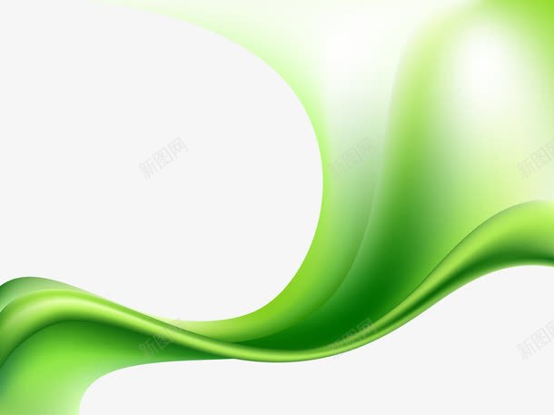 绿色清爽清新丝带png免抠素材_新图网 https://ixintu.com 丝带 清新 清爽 绿色