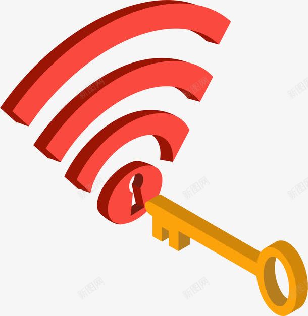 无线网解锁图标png_新图网 https://ixintu.com wifi 无线网 木马 病毒 矢量图案 网络黑客
