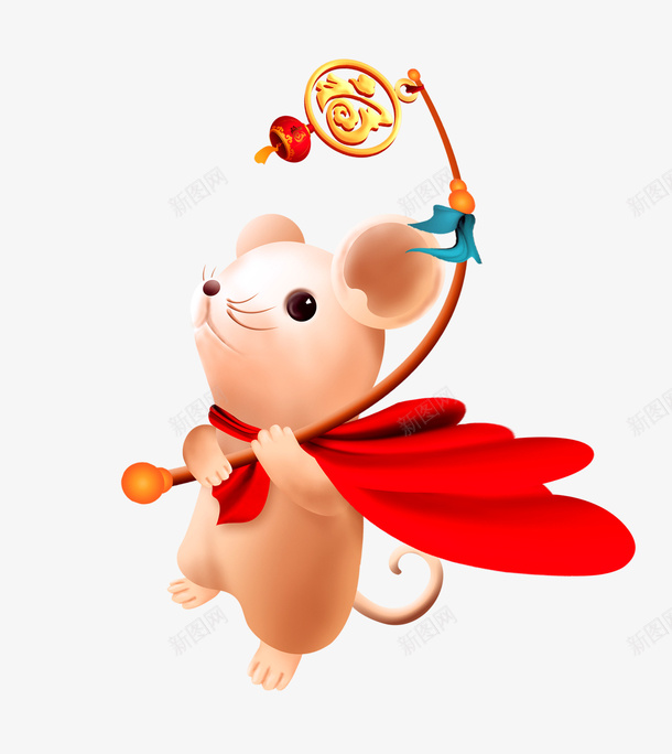 鼠年卡通老鼠png免抠素材_新图网 https://ixintu.com 信念 卡通 喜庆 老鼠 老鼠生日 鼠年