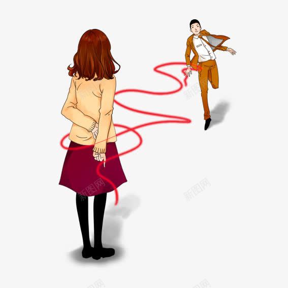 女男牵红线png免抠素材_新图网 https://ixintu.com 十一黄金周 双十一 天猫双十一 淘宝双十一 红包 购物狂欢节 限量抢购