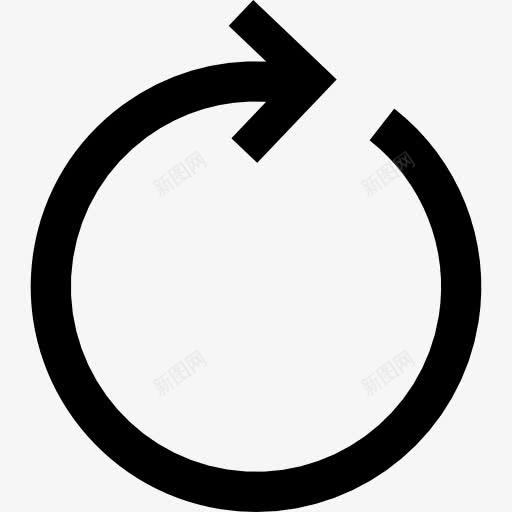 重播图标png_新图网 https://ixintu.com 回放时 圆形箭头 旋转箭头 界面 箭 顺时针旋转