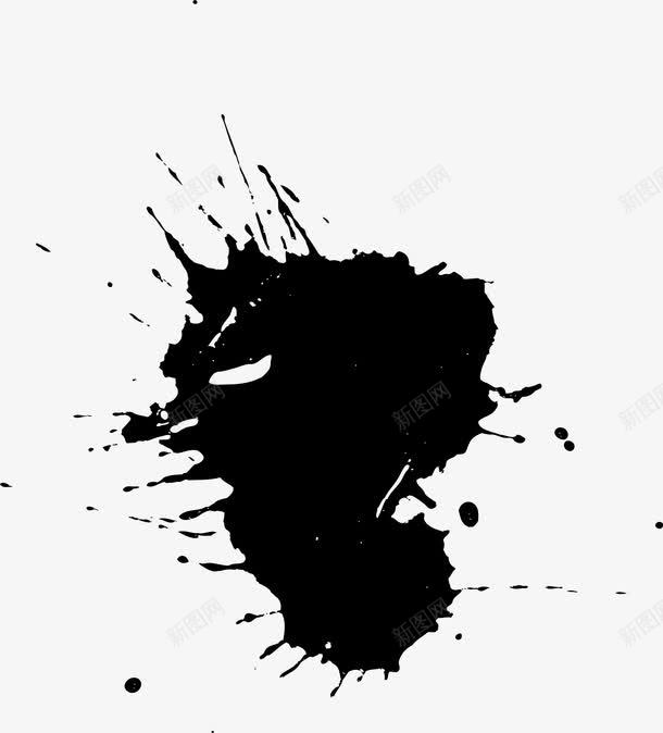 掉落的墨点png免抠素材_新图网 https://ixintu.com 墨滴 墨点 水墨 水墨墨点 矢量png 飞溅墨点
