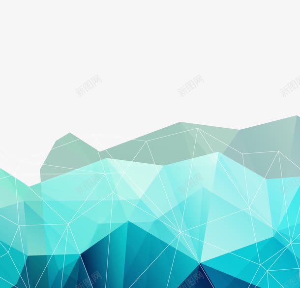 不规则几何图形背景png免抠素材_新图网 https://ixintu.com 不规则 几何 图形 线条 背景 蓝色