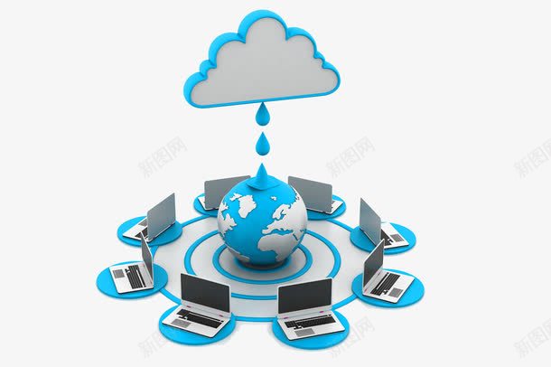云端信息处理png免抠素材_新图网 https://ixintu.com 云端 互联网 互联网大数据 信息 全球 地球 处理 数据 笔记本