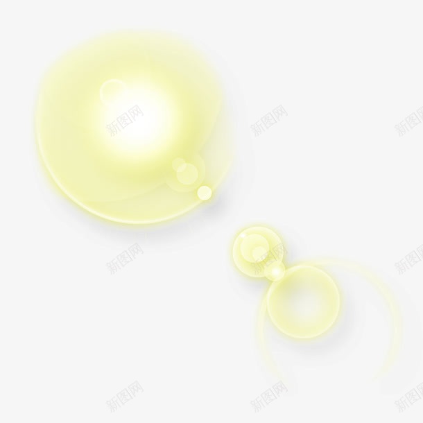 光效png免抠素材_新图网 https://ixintu.com 光效 光斑 光源 黄色