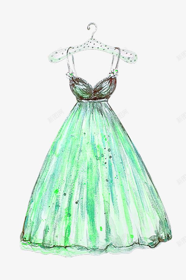 绿色手绘卡通婚纱裙png免抠素材_新图网 https://ixintu.com 卡通 女裙 婚礼 婚纱 婚纱裙 手绘 正装 礼服 结婚 绿色 绿色婚纱 绿色长裙 花卉礼服 裙子