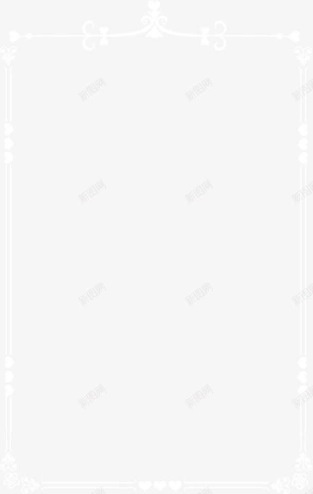 框框png免抠素材_新图网 https://ixintu.com 底框 欧式边框 白色边框 花纹边框