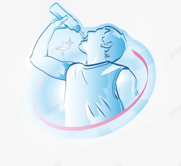 运动喝水解渴png免抠素材_新图网 https://ixintu.com 喝水 喝水海报 喝水的人 喝水的男人 喝水解渴 多喝水 多喝水卡通 男人 维生素 能量 蓝色 补充 解渴 运动 饮料 饮水