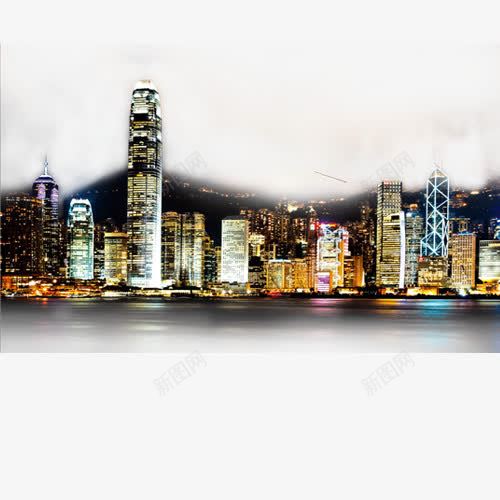 香港夜景元素png免抠素材_新图网 https://ixintu.com 中华人民共和国香港特别行政区 中国香港 夜景 港澳游 香港