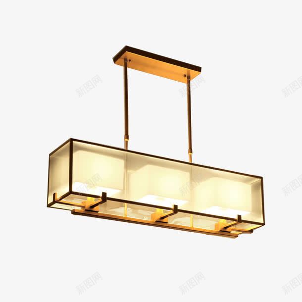 新中式吊灯led客厅灯仿古铁艺png免抠素材_新图网 https://ixintu.com 中式吊灯 书房 复古 长方形灯具