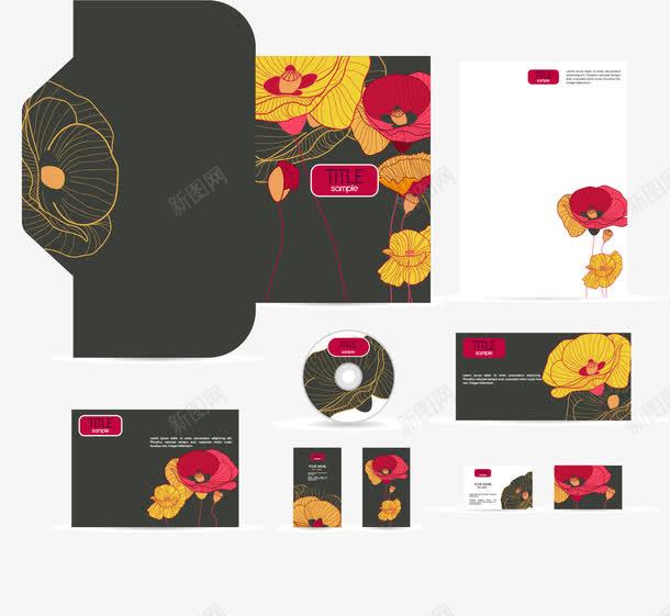 创意VIpng免抠素材_新图网 https://ixintu.com CD VI设计 信封 创意设计 包装设计 卡片 名片 彩绘 线稿 色彩