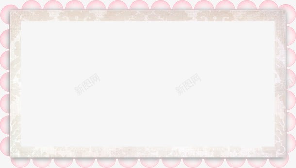 粉色花边装饰相框png免抠素材_新图网 https://ixintu.com 粉色边框 蕾丝花边 装饰相框 边框图案