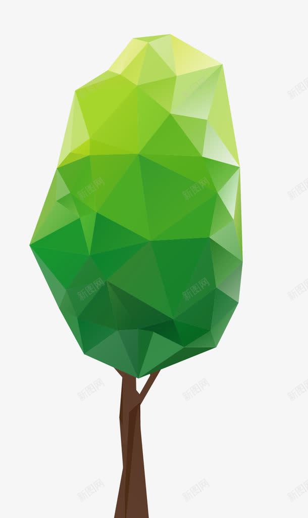 卡通绿色植物png免抠素材_新图网 https://ixintu.com 几何 叶子 大树 小树 成长过程 树 树木 树苗 植物 绿色 绿色植物 茁壮成长