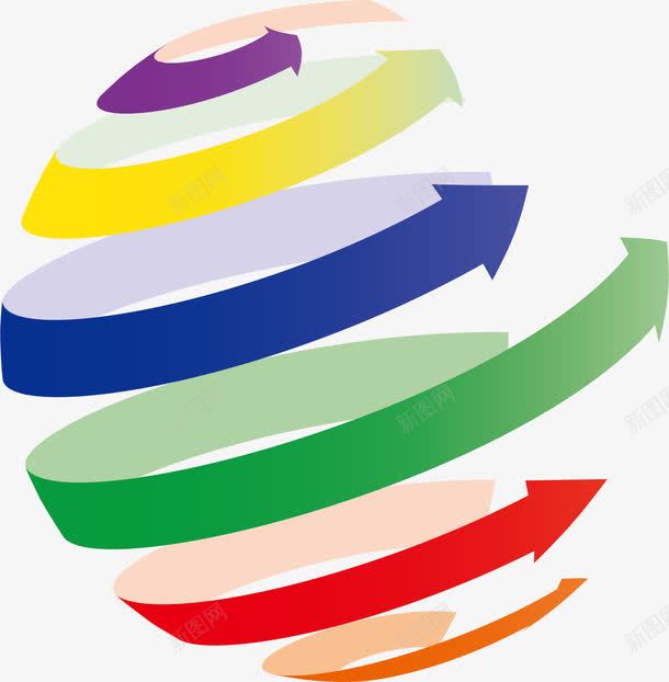 彩色的拉伸方向箭头png免抠素材_新图网 https://ixintu.com 上升箭头 圆形 左右箭头 拉伸方向箭头 拉伸箭头 旋转箭头 球形 箭头
