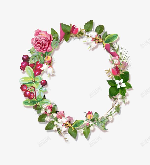 花框花边png免抠素材_新图网 https://ixintu.com 底纹边框 花卉 花圈 花朵 花框 花环 花边 花边框 花边花框 花边花纹