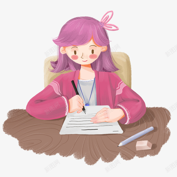写作业的学生元素png免抠素材_新图网 https://ixintu.com 元素 免扣 学生 握笔手势 素材 艺术