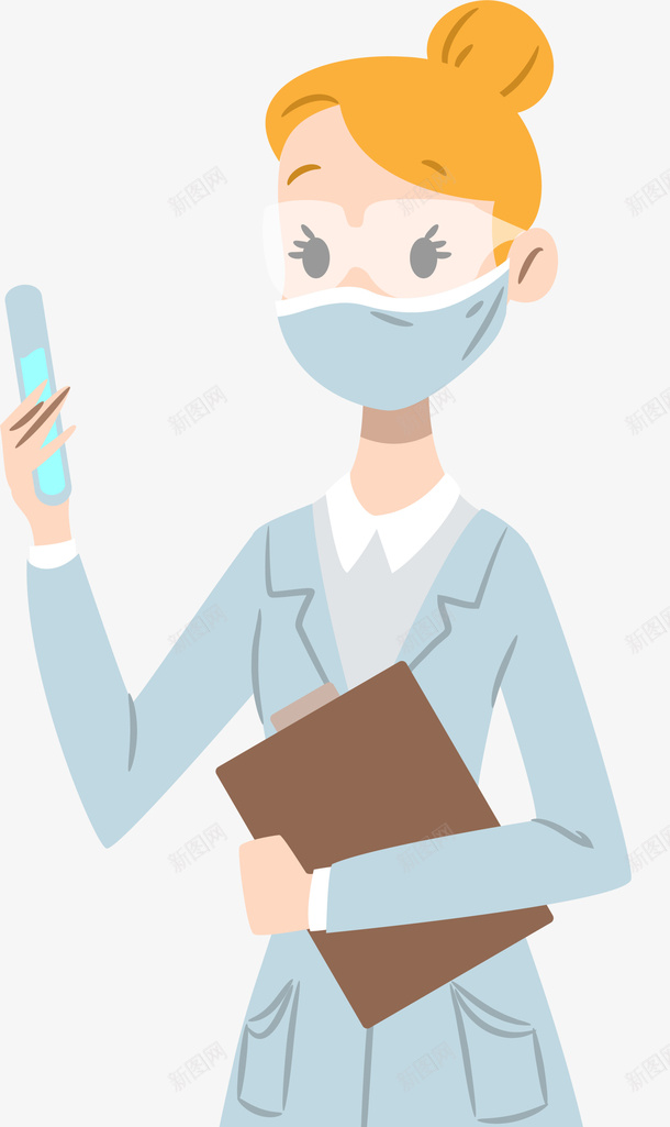 卡通化学试验测试员png免抠素材_新图网 https://ixintu.com 化学测试员 医生 医疗 实验室 研究人员 美丽女孩 装饰图案