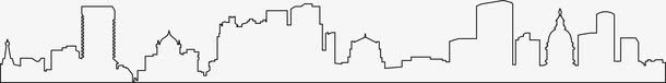 简笔城市建筑图图标png_新图网 https://ixintu.com 城市 城市建筑图 城市线框 建筑 手绘城市图 曲线 线条 线绘 边框 都市