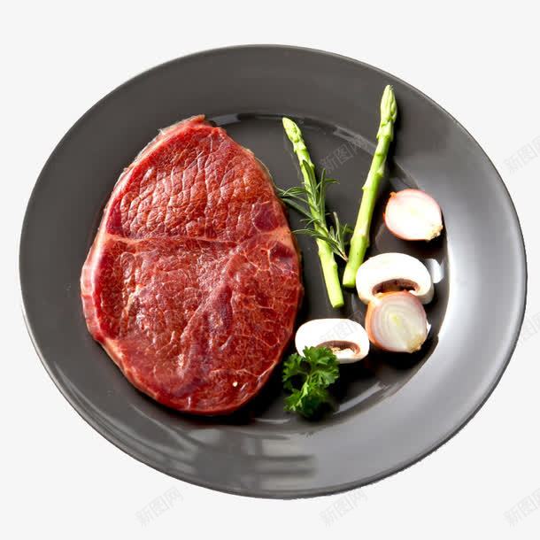 菲力牛排png免抠素材_新图网 https://ixintu.com 产品实物 洋葱 牛肉 生鲜 芦笋 菲力牛排 调制牛排 黑色盘子