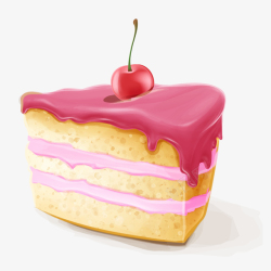 质感三角彩色创意蛋糕食物元素矢量图高清图片