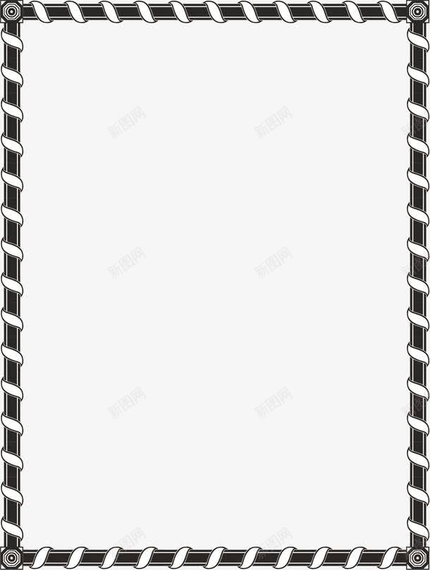 黑色简单边框png免抠素材_新图网 https://ixintu.com 卡通杂志边框 卡通边框 杂志边框 矢量杂志边框 简单边框 边框 边框素材
