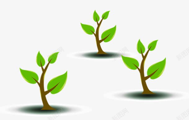 环保绿色小树苗png免抠素材_新图网 https://ixintu.com 水珠 环保 精美绿以植物 绿叶 绿色叶子