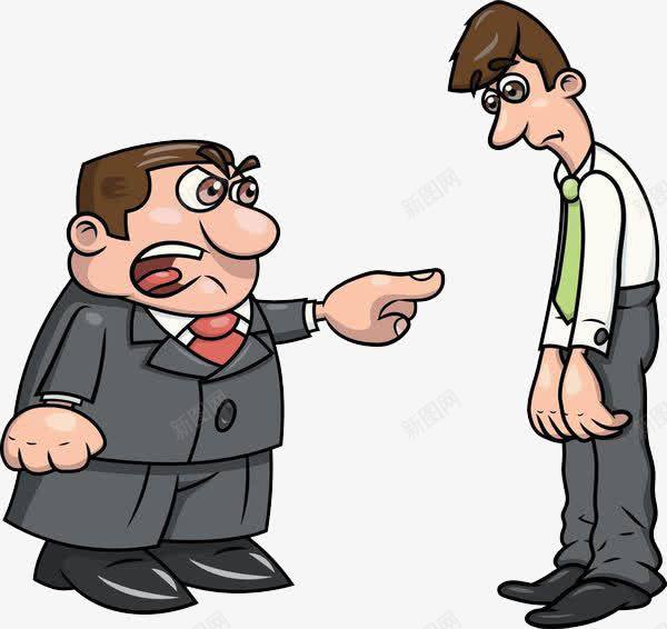 低着头听老板指责的下属png免抠素材_新图网 https://ixintu.com 乖巧 低头 卡通 听从 听话 指使 指导 指挥 指着人骂 指示 指责 控制 操纵 服从 顺从 驯服 驾驭