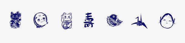 日本寿司美食png免抠素材_新图网 https://ixintu.com 千纸鹤 寿司 手绘 招财猫 日系